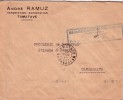 MADAGASCAR - TAMATAVE 22 NOVEMBRE 1945 - GRIFFE BLEU MADAGASCAR ET DEPENDANCES POSTE TAMATAVE TAXE PERCUE 2 Fr. - Autres & Non Classés