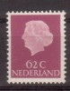 Nederland 1958 Nvph Nr 631, Mi Nr  721  Koningin Juliana  62 Ct - Ungebraucht