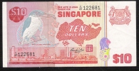 SINGAPORE  P11a    10  DOLLARS  1976     AUNC. - Singapur