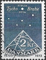 DENMARK 1973 400th Anniv Of Tycho Brahe's "De Nove Stella" (book On Astronomy) - 2k Stella Nova And Sextant FU - Usado