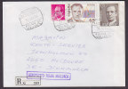 Spain Registered Recommandée Einschreiben Certificado AEROPORTO Palma Mallorca 1994 Cover To Dinamarca Europa CEPT - Lettres & Documents