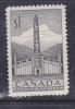 CANADA N° 256 1D NOIR SÉRIE COURANTE TOTEM NEUF SANS CHARNIERE - Unused Stamps