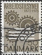 DENMARK 1973 Centenary Of 1st Danish Factory Act. - 50ore Cogwheels And Guardrails FU - Usado