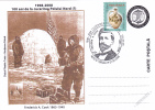 F. A. COOK, NORTH POLE CONQUEST, 2008, SPECIAL CARD, OBLITERATION CONCORDANTE, ROMANIA - Erforscher