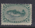 CANADA TERRE NEUVE N° 21 2C VERT SERIE COURANTE MORUE NEUF AVEC CHARNIERE - 1857-1861