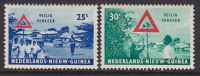 Netherlands New Guinea 1962 Mi. 73-74 Kinderscutz Im Verkehr Traffic Childrens Aid Complete Set MH* - Nederlands Nieuw-Guinea