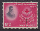India 1957 Mi. 275     15 NP Red Cross Rotes Kreuz Croix Rouge Henri Dunant - Used Stamps