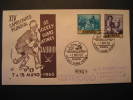 SPAIN Madrid 1960 World Championship Hockey Skate Skating Patines Patins Cancel Cover - Rasenhockey