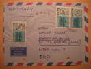 AFGHANES AFGHANISTAN Kaboul 1971 To St Wendel Germany 3 Stamp On Air Mail 2 Hole Cover - Afghanistan