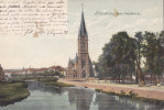 PFORZHEIM, Neue Stadtkirche, Stempel: Pforzheim 27.5.1904 Nach Leipzig Ausgabestempel 17 - Pforzheim