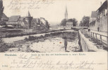 PFORZHEIM, Enz Mit Schelmenturm Und Neuer Stadtkirche, Stempel: Pforzheim 8.10.1903  Nach Istein - Pforzheim