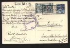 TRIESTE ZONA A  1950 - VIAGGIATA PER L'AUSTRIA. CENSURA E TIMBRO FIERA. RARA!!!! - Poststempel