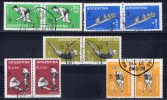 RA+ Argentinien 1959 Mi 706-10 Sport (Paare) - Used Stamps
