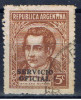 RA+ Argentinien 1938 Mi 35 Dienstmarke - Oficiales