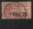 ITALIA REGNO 1924-5 ESPRESSO CENTESIMI 70 SU 60 TIMBRATO - Poste Exprèsse