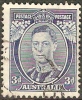AUSTRALIA - USED 1937 3d King George VI, Die I - Oblitérés