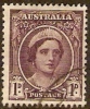 AUSTRALIA - USED 1942 1d Queen Elizabeth, Perf 15 X 14 - Gebruikt