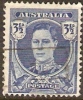 AUSTRALIA - USED 1942 3d King George VI, Perf 15 X 14 - Oblitérés