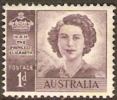 AUSTRALIA - USED 1947 1d Princess Elizabeth, No Watermark - Oblitérés