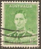 AUSTRALIA - USED 1941 1½d King George VI, Die II, Perf 15 X 14 - Gebruikt
