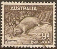 AUSTRALIA - USED 1943 9d Platypus, Perf 14 X 15 - Used Stamps