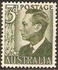 AUSTRALIA - USED 1951 3d King George VI - Oblitérés