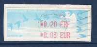 FRANCE Distributeurs 1999 Francs Euros - 1990 « Oiseaux De Jubert »