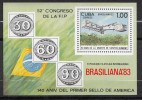 CUBA  MNH  SHEET 1983  BRASILIANA - Hojas Y Bloques