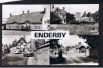 RB 855 - Multiview Real Photo Postcard - Enderby Leicestershire - Barclays Bank - Andere & Zonder Classificatie