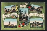 RB 855 - 1908 Multiview Postcard - Niton Village - Isle Of Wight 1/2d Rate Ventnor To London - Autres & Non Classés