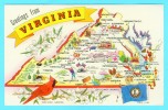 Postcard - Virginia, Maps     (6289) - Altri & Non Classificati