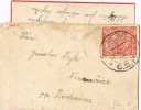 Pequeña Carta RACINEVES (Checoslovaquia) 1923. Maly Psany Dopis - Storia Postale