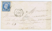 Algérie: : Yv  14A , 1858, Alger A Nantes, Avec Bonne Cachets - Storia Postale