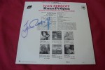 IVAN REBROFF °  AUTOGRAPHE SUR 33 TOURS VINYLE  / CHANTS FOLKLORIQUES DE LA VIEILLE RUSSIE - Autógrafos