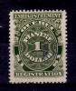 Canada 1912 $1.00 Quebec Registration Issue #QR22 - Registration & Officially Sealed