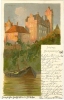 Bernburg, Schloss, Künstlerkarte, 1899 - Bernburg (Saale)