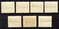 Spanish Guinea, Casa De Nipa, Lot Of 7 Stamps: 50c (*), Numbers At The Back Are Going Up! Edifil # 174 - Guinea Española