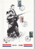 - Feuillet Soldat Avec Timbres Anniversaire Bataille Somme Albert - Voie Sacrée Souilly - Verdun - 1916-1986 - - Souvenir Blokken