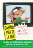 FRANQUIN. GASTON Star De La Télé. Gaffes En Direct Sur A2 Et RTL. Rare Flyer + Autocollant PUB. 1989 - Objets Publicitaires