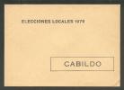 SPAIN  ELECCIONES LOCALES 1979   CABILDO  COVER - Portofreiheit