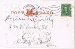 1007. Postal LAWRENCE (Mass) 1907 A Newbury Port. Flag - Storia Postale