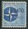 USA United States 1959 Mi 750 YT 666 Sc 1127 ** 10th Ann. Of N.A.T.O. - NATO Enblem 1949-1959 / NAVO - NATO
