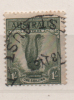 Fra127 Australia, Uccello Lira, Oiseau Lire, Lire Bird, 1937-38, Fil VI, Dent 13,5x14, N.118 (B) Y&T - Oblitérés