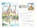 Cp, Espagne, Zaragoza, Iglesia Basilica Del Pilar, Voyagée - Zaragoza