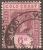 GOLD COAST - 1913 6d King George V. Scott 74. Used - Côte D'Or (...-1957)