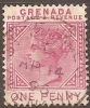 GRENADA - 1883 1d Queen Victoria. Scott 21. Used - Grenada (...-1974)