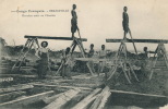 AFRIQUE - CONGO FRANCAIS - BRAZZAVILLE - Ouvriers Noirs Au Chantier (scieurs De Long) - Brazzaville