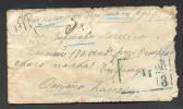 RARE!  RUSSIA   POLAND  ESTONIA , REGISTERED MONEY LETTER FROM VÕRU TO OSTROLEKA 170th REGIMENT 1893 WAX SEALED - Covers & Documents