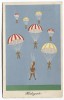 PARACHUTTING - Parachutists, Humor Postcard - Fallschirmspringen