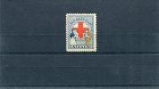 1926-Greece- "Red Cross Fund" Charity- 10l. "Olive Colour Omitted" Variety MH, Perforation 11 1/2 - Beneficenza